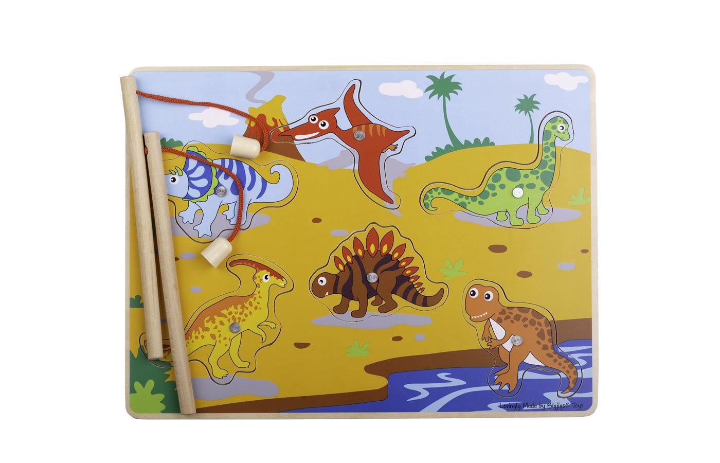 Magnetisch visspel - dinosaurussen