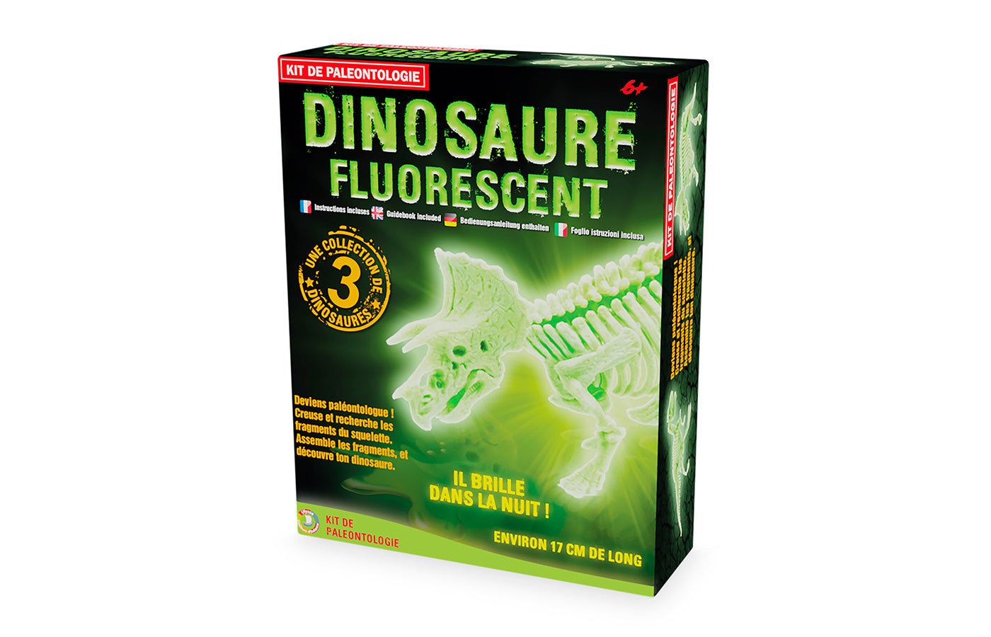 Opgravingsset - glow-in-the-dark dinosaurussen