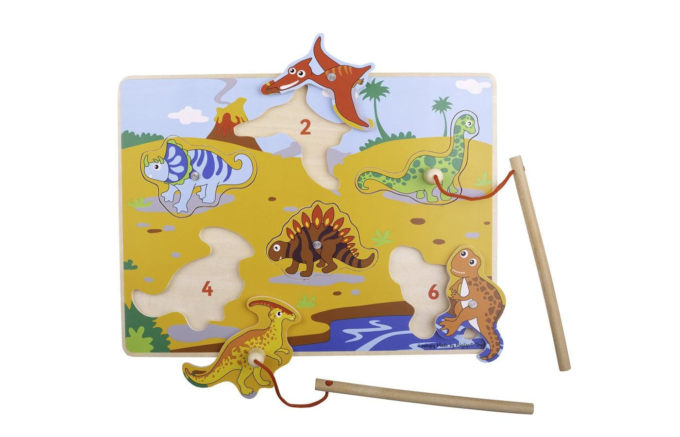 Magnetisch visspel - dinosaurussen