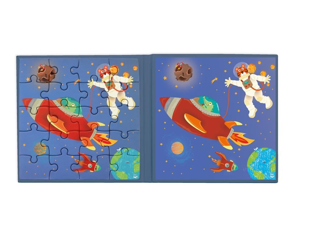 Magnetisch puzzelboek - de ruimte