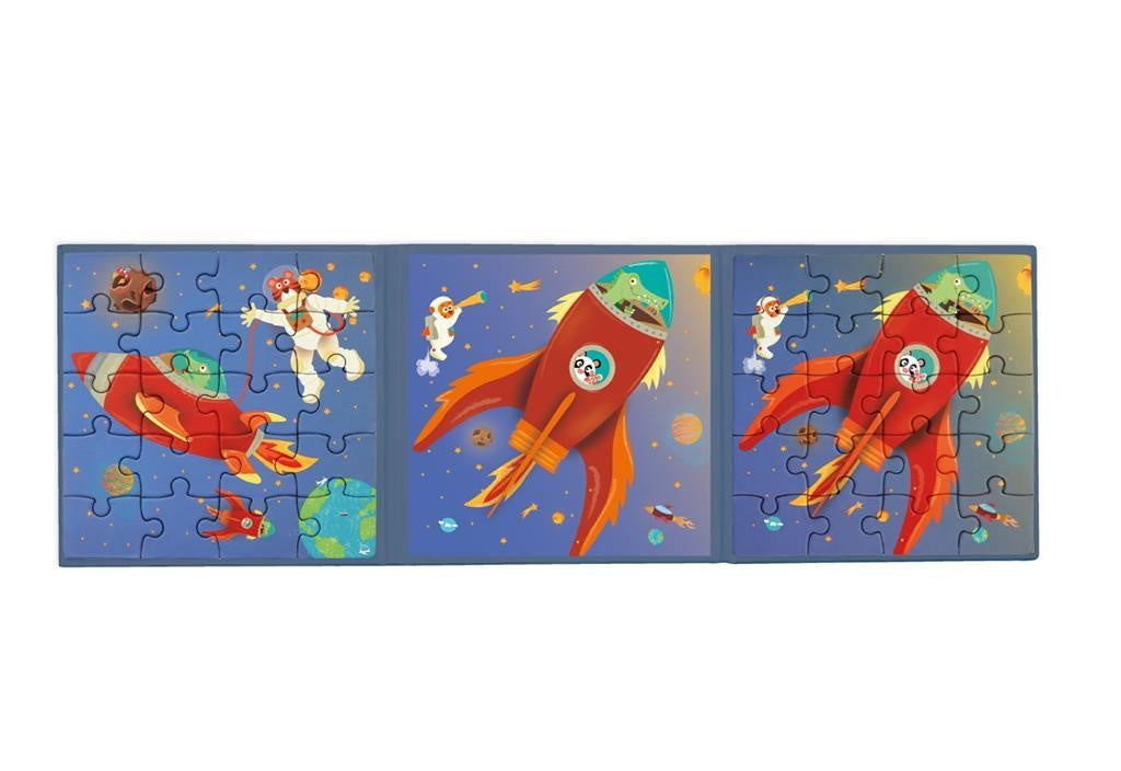 Magnetisch puzzelboek - de ruimte
