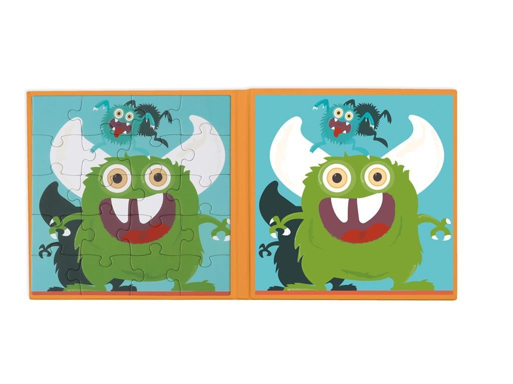 Magnetisch puzzelboek - monsters
