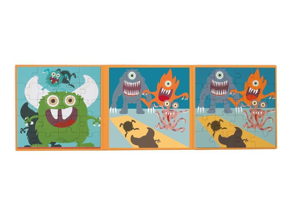 Magnetisch puzzelboek - monsters