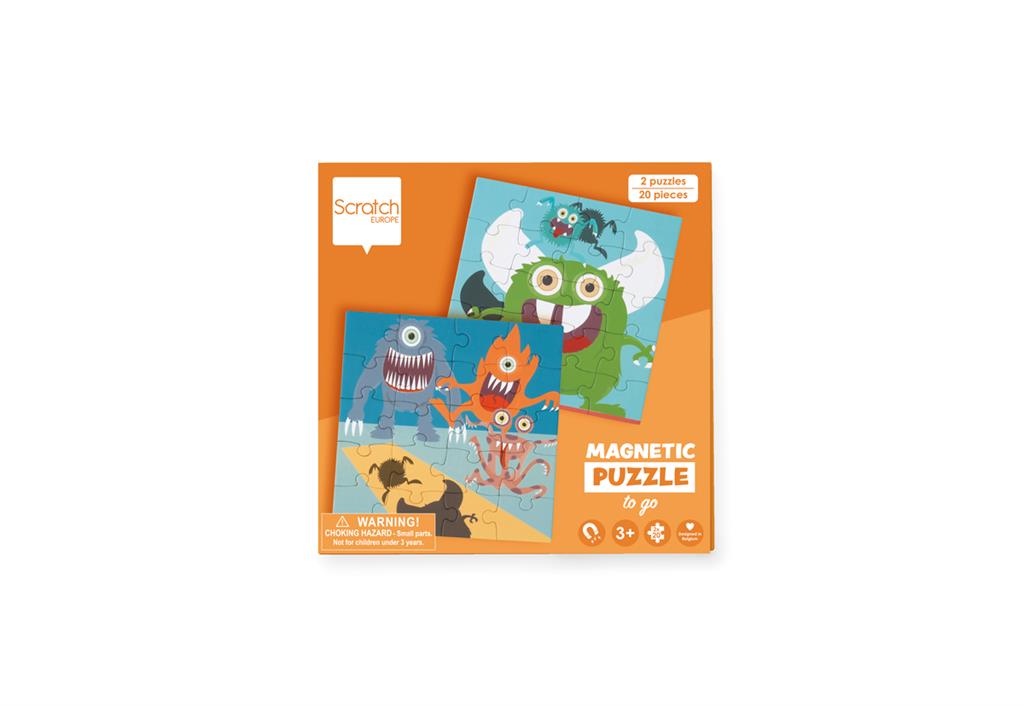 Magnetisch puzzelboek - monsters