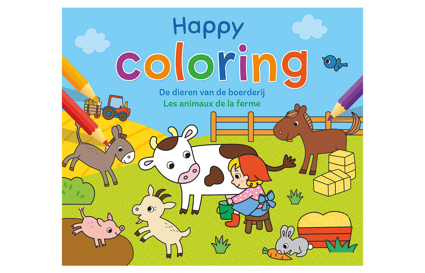 Happy Coloring - de dieren van de boerderij - ZNU