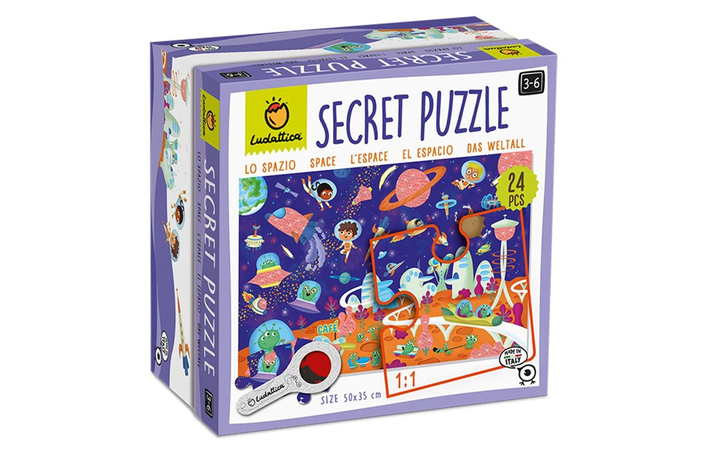 Geheimen puzzel - de ruimte
